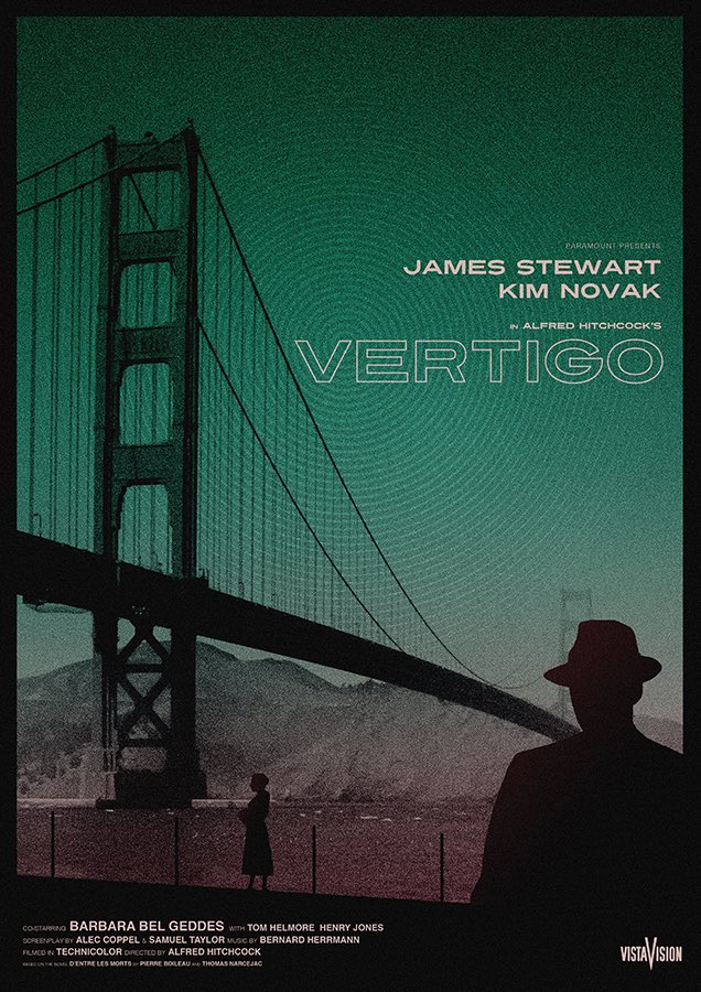 Needle Design Vertigo movie poster